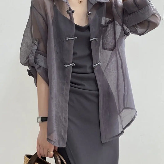 Buttoned Women Shirt