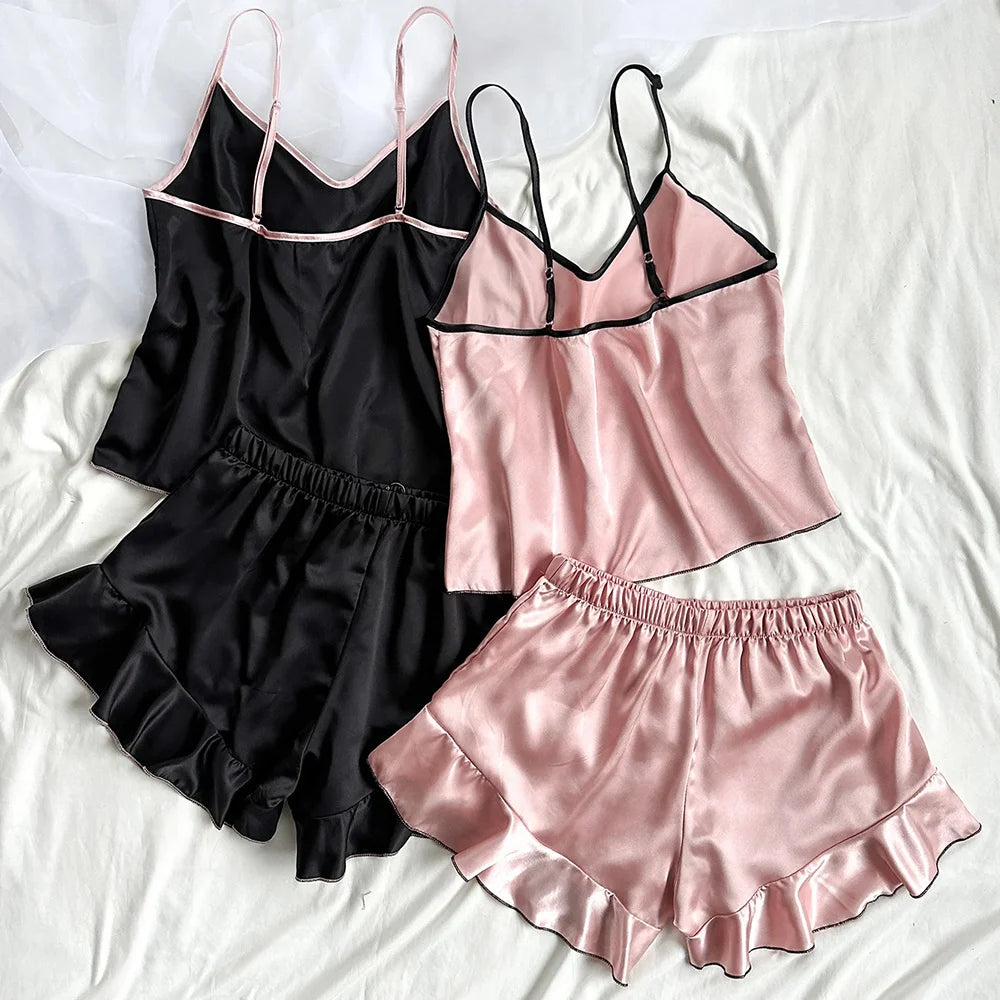 Women's Smooth Satin Pajamas